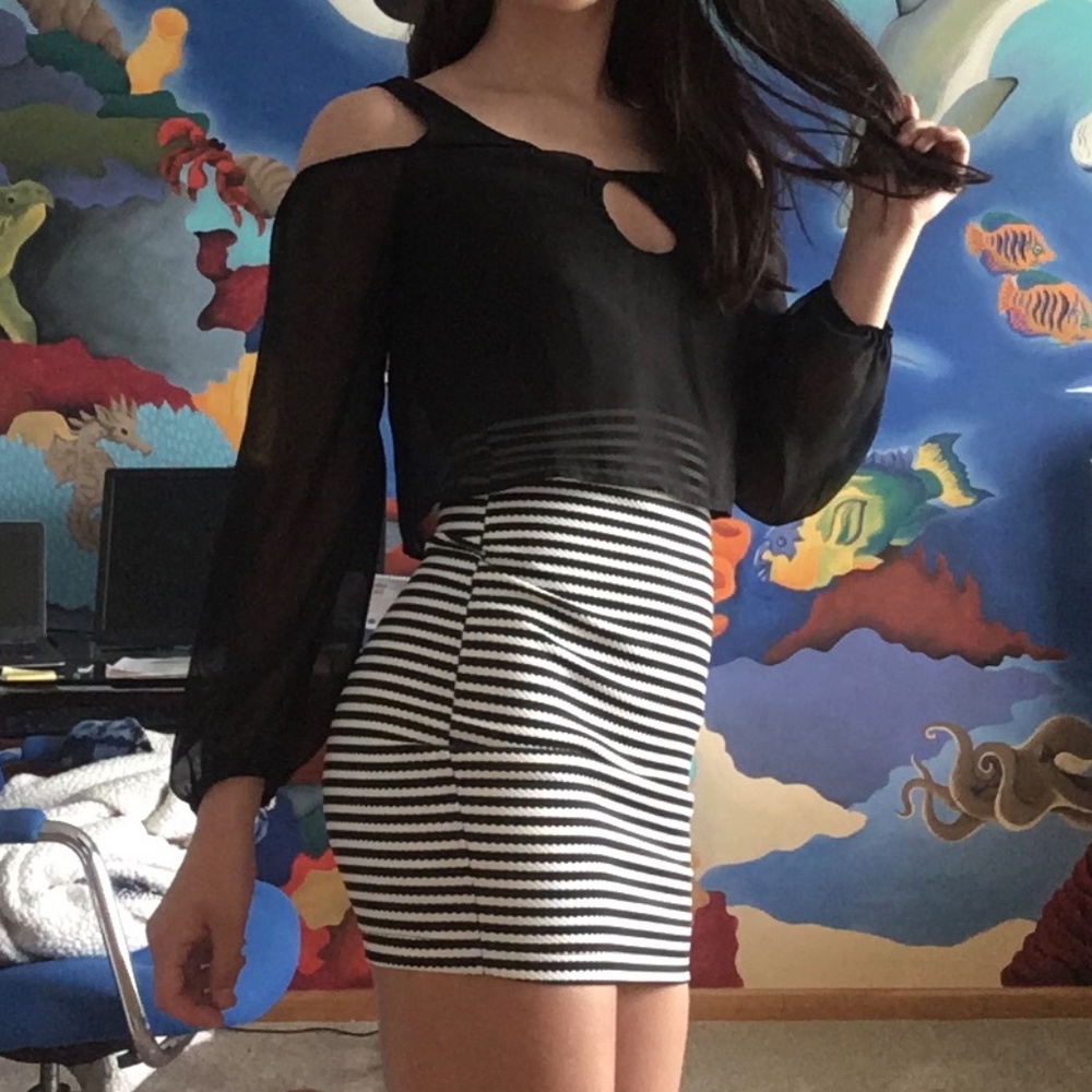 Cute Black and white Dress